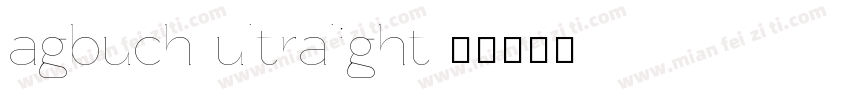 agbuch ultralight字体转换